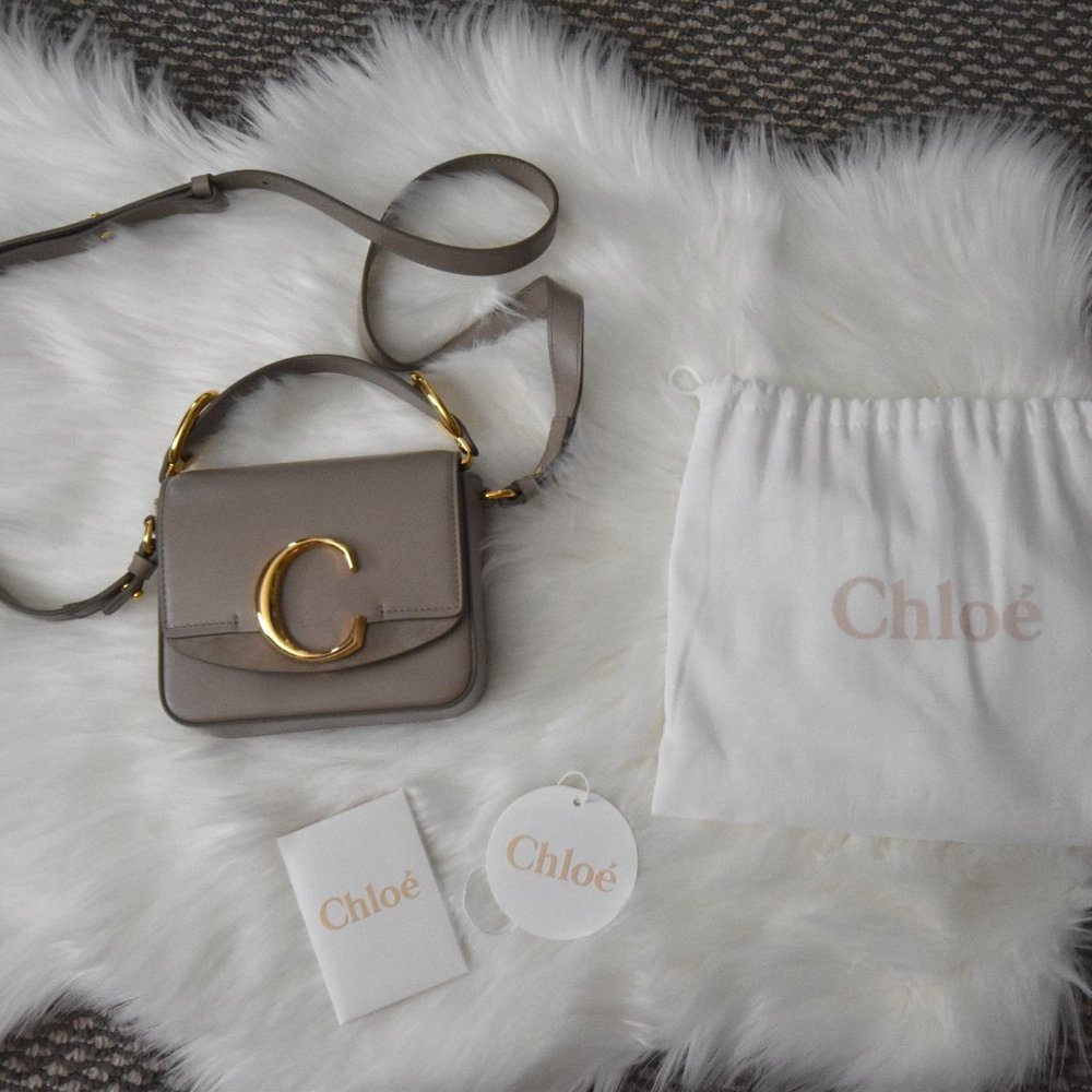 CHLOÉ Mini C Bag - Motty Grey